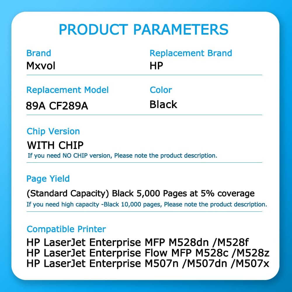 Compatible Toner Cartridge Replacement High Yield Black 5,000 Pages 1-Pack W147126