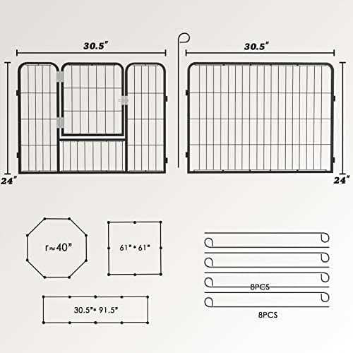 Heavy Duty Metal Dog Playpen Y27772