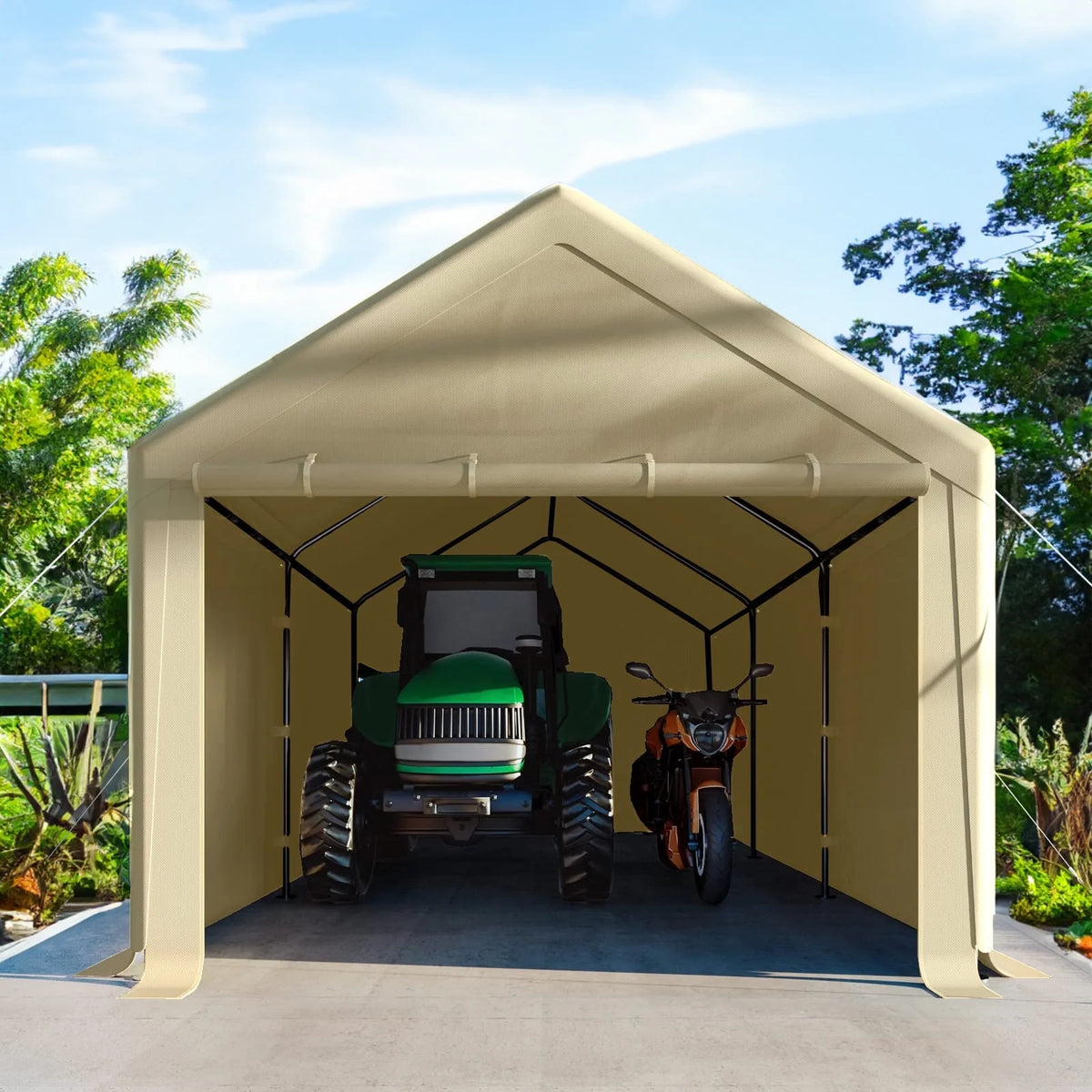 10 x 20 ft Outdoor Canopy Carport H42376