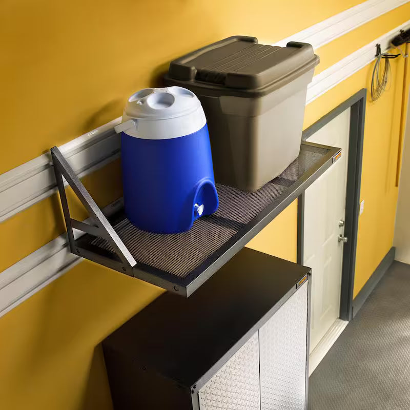 20 in. x 45 in. Metal Garage Wall Shelving Q717583