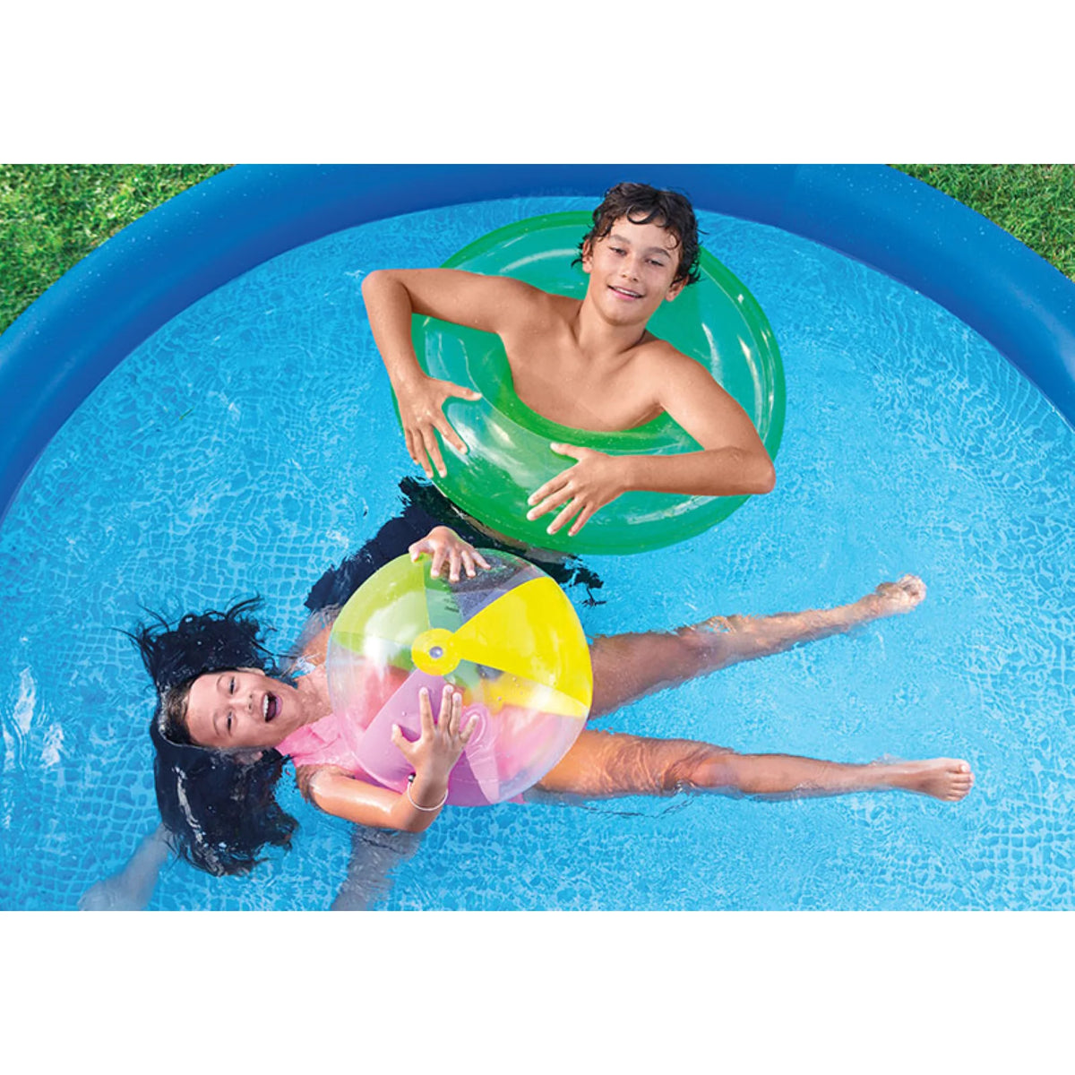 Inflatable Round Swimming Pool with Cover G32119