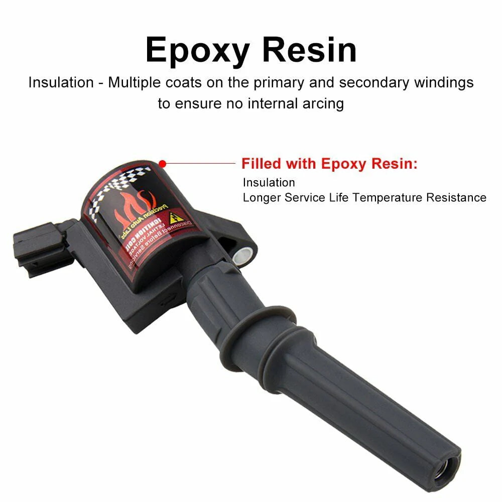 Set of 8 Ignition Coils & 8 Spark Plugs M87637