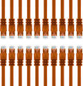 Cat 6 Ethernet Cable 14 ft 10-Pack Orange B7699
