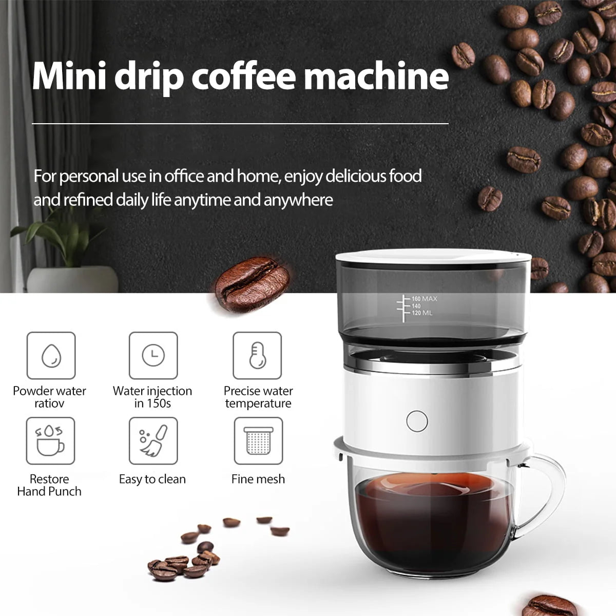 Automatic Programmable Drip Coffee Maker N7948