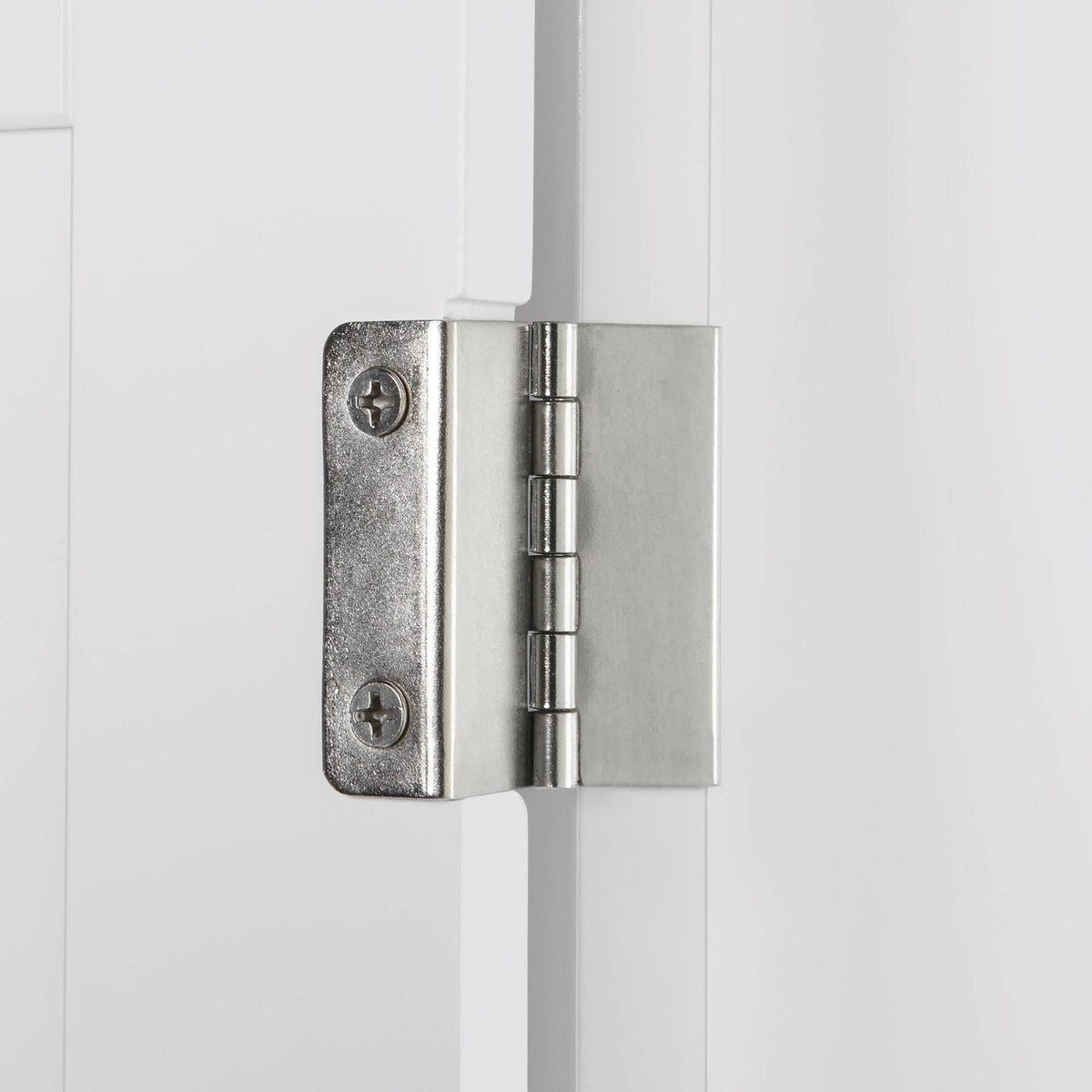 White Two Door Wall Cabinet with Open Shelf U11647