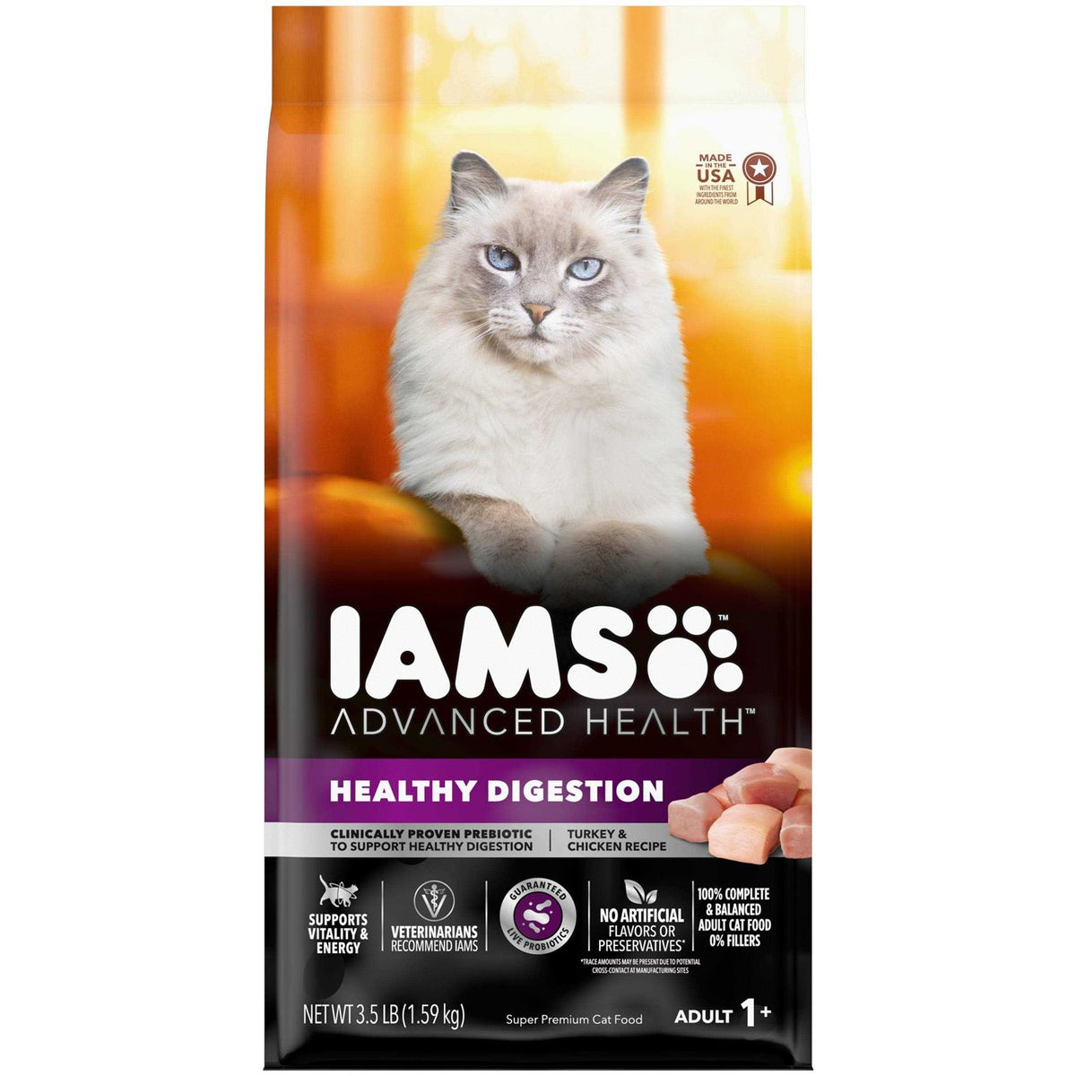 Turkey & Chicken Recipe Adult Dry Cat Food L332613