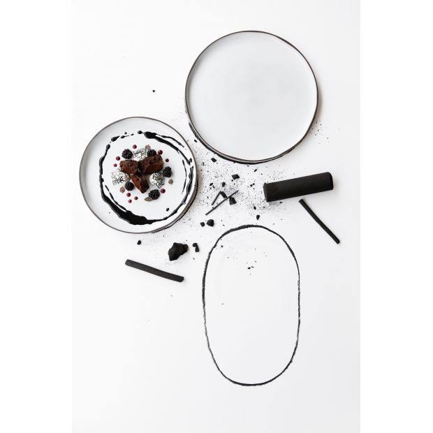 Large Oval Service Plate J3040