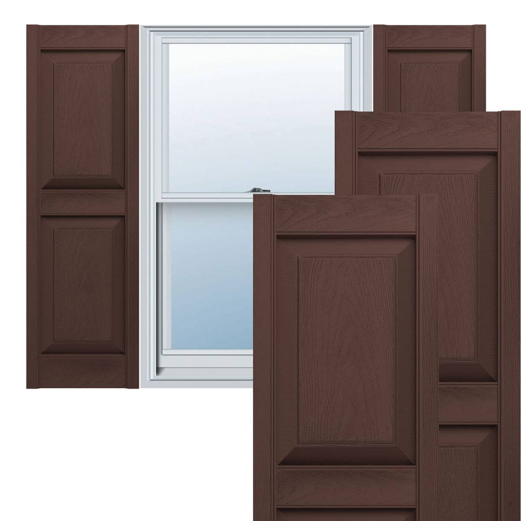 Vinyl Raised Panel Shutters J65536