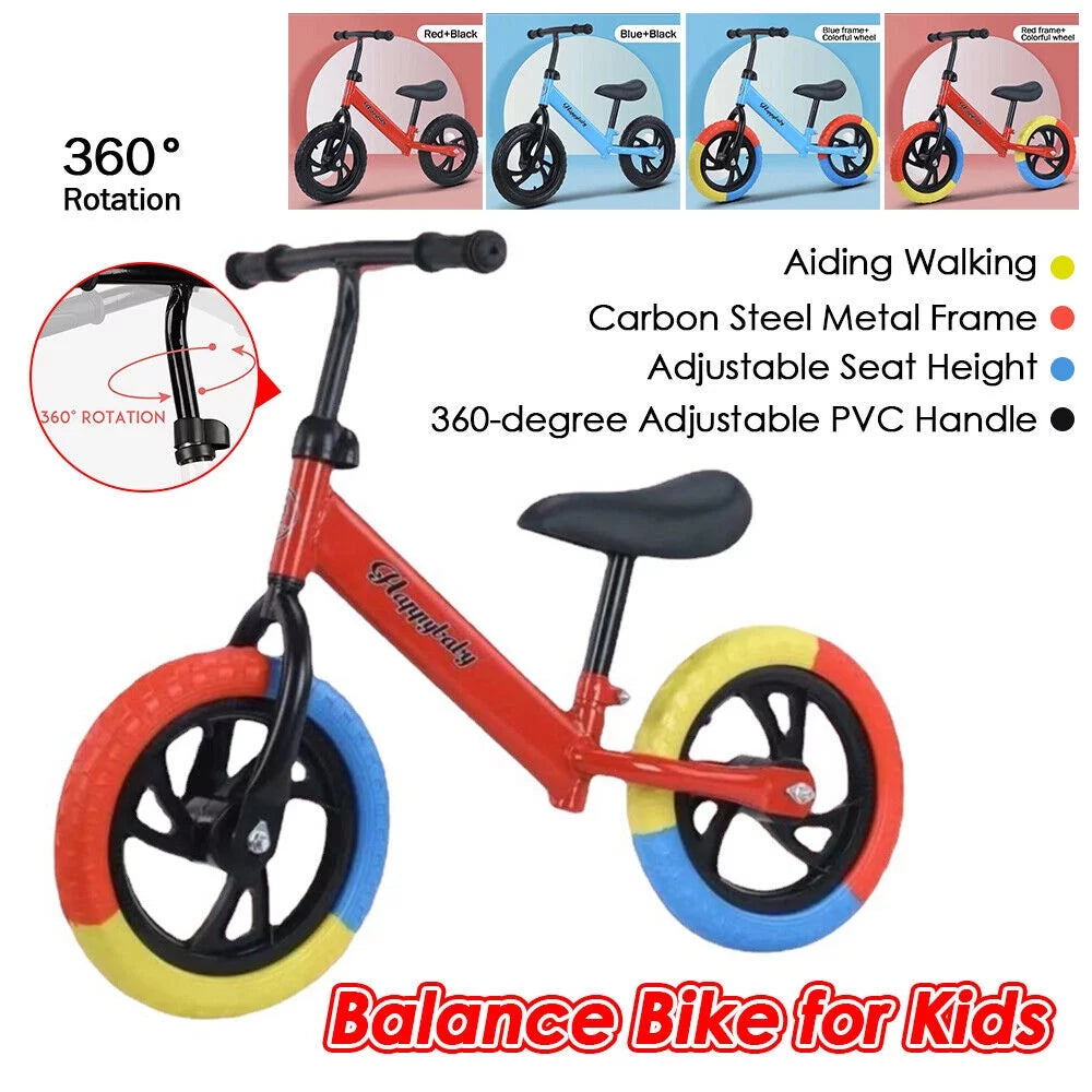 Kids Balance Bike Toddler Training Bicycle O409