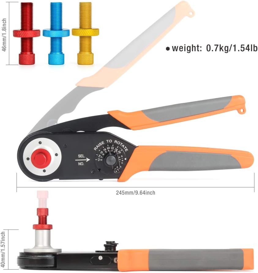 Deutsch Solid Contacts Crimping Tool AWG 26-12 Pack of 2 U1615