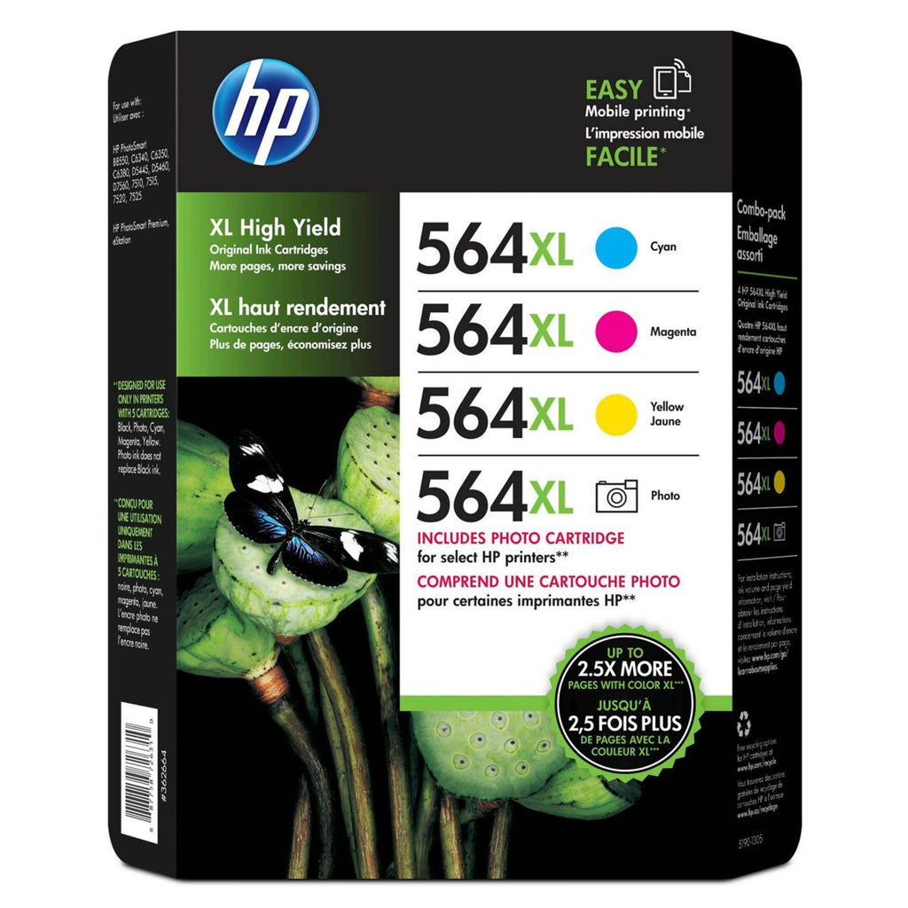 Cyan Magenta Yellow Photo Ink Cartridges U746