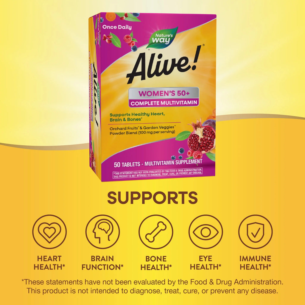 Women's 50+ Multivitamin Tablets 50 Count S7640