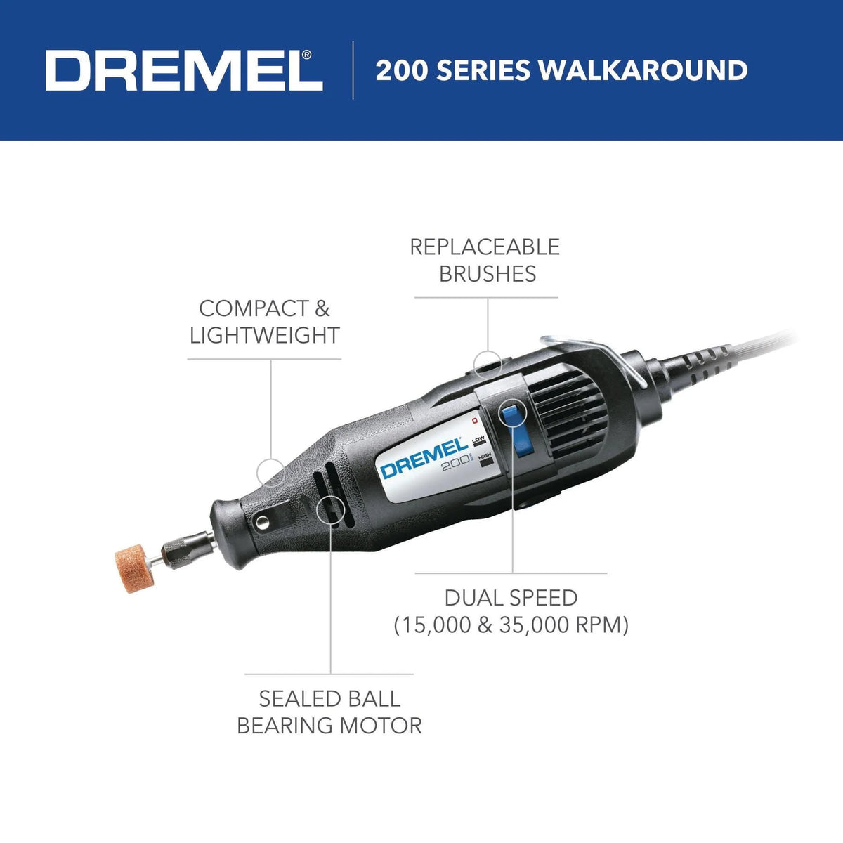 Two Speed Rotary Tool with 5 Accessories P85696