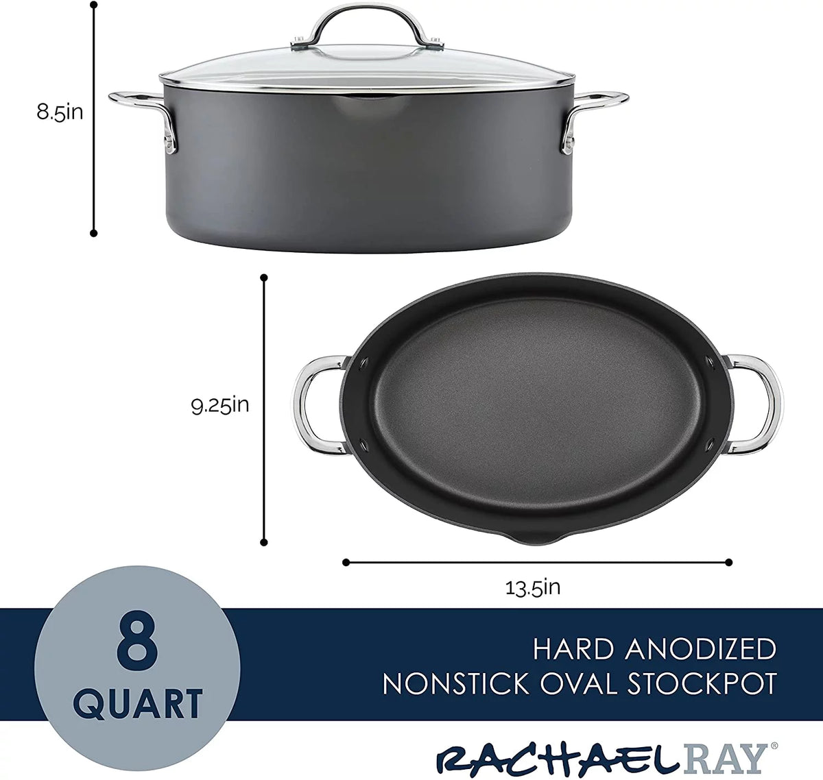 8 Quart Non-stick Hard Anodized Cookware Z97711