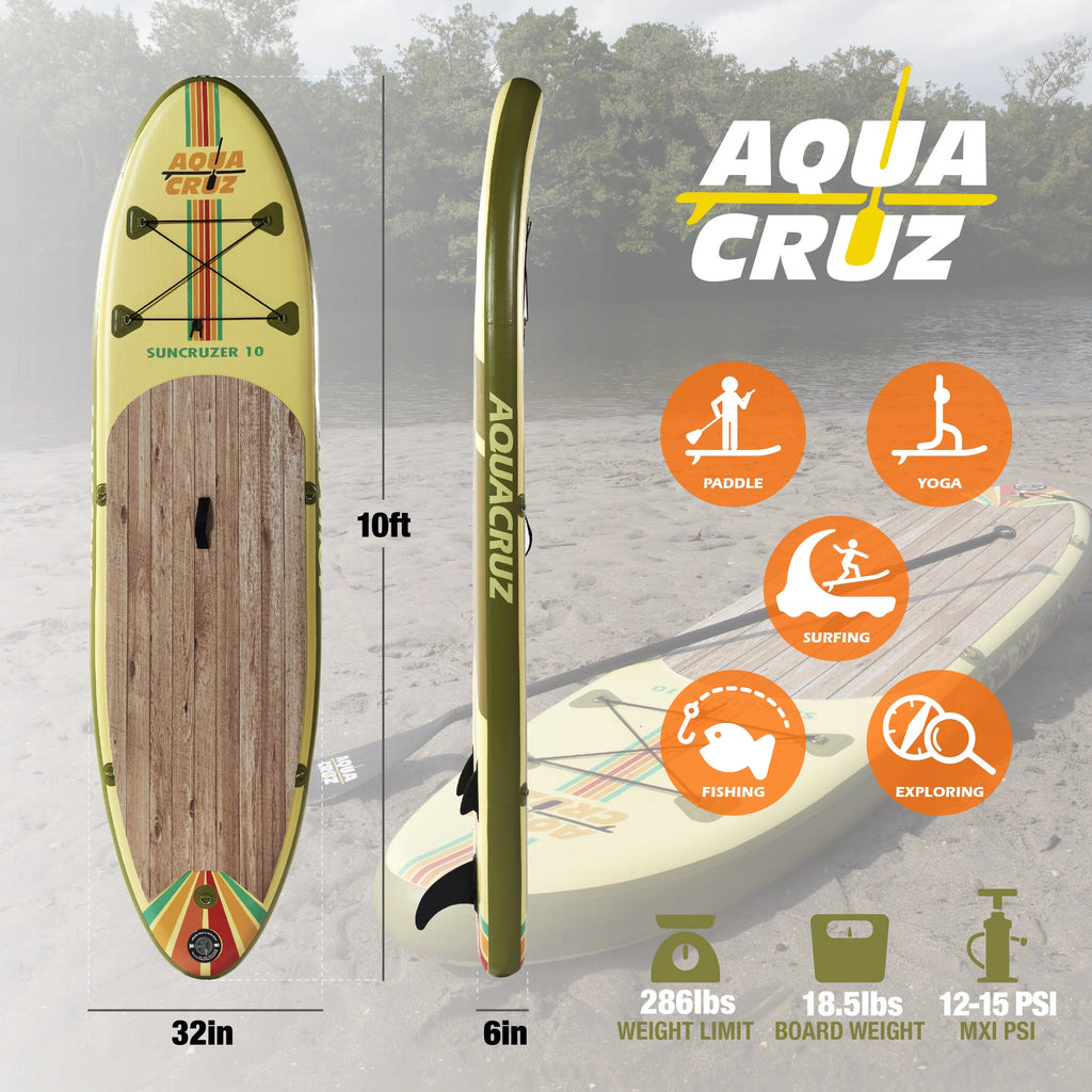 10 ft. Inflatable Stand Up Paddle Board Set with Accessories W13457