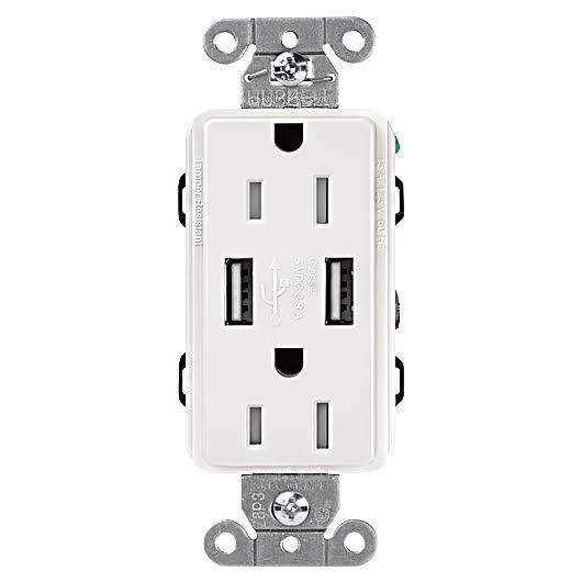 Brown Tamper Resistant Receptacle S8732