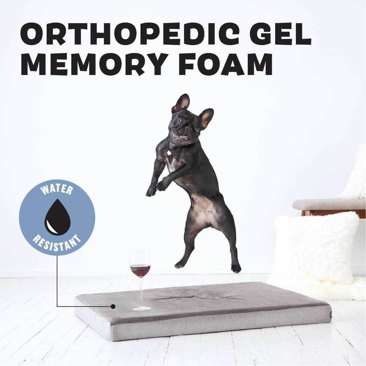Memory Foam Platform Dog Bed Plush Mattress M575