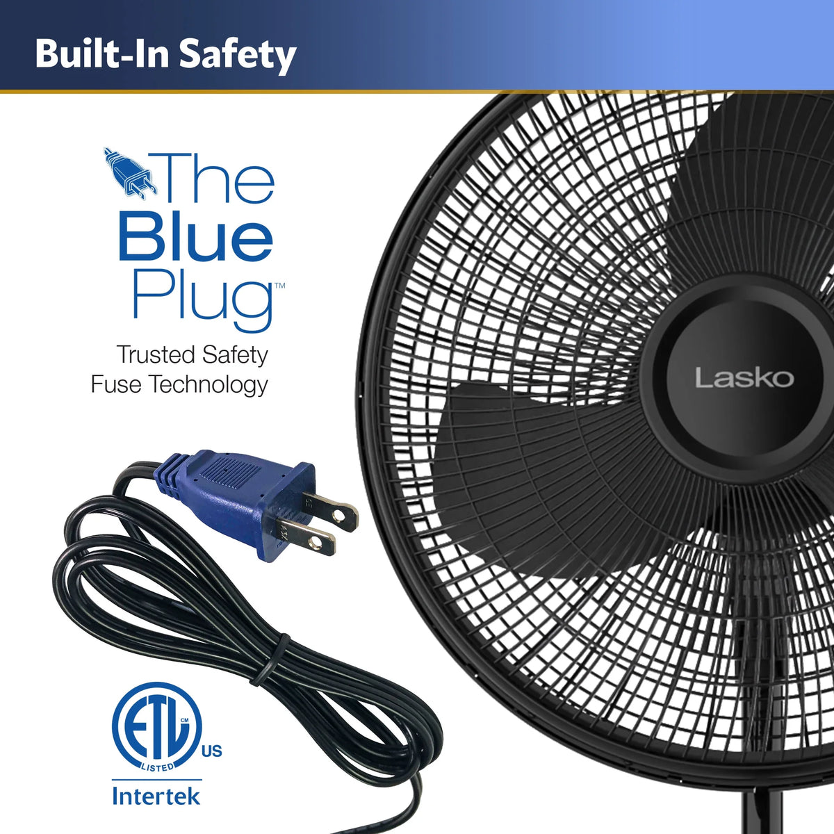 16 Oscillating Adjustable Pedestal Fan with 3-Speeds, Black A4840