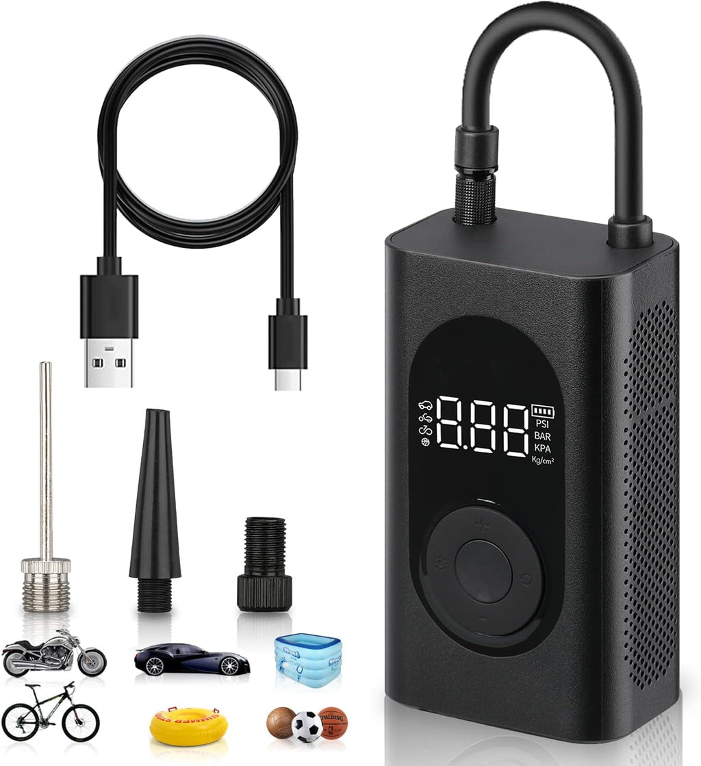 Portable 150PSI Cordless Tire Inflator with LCD Digital Pressure Gauge F501274