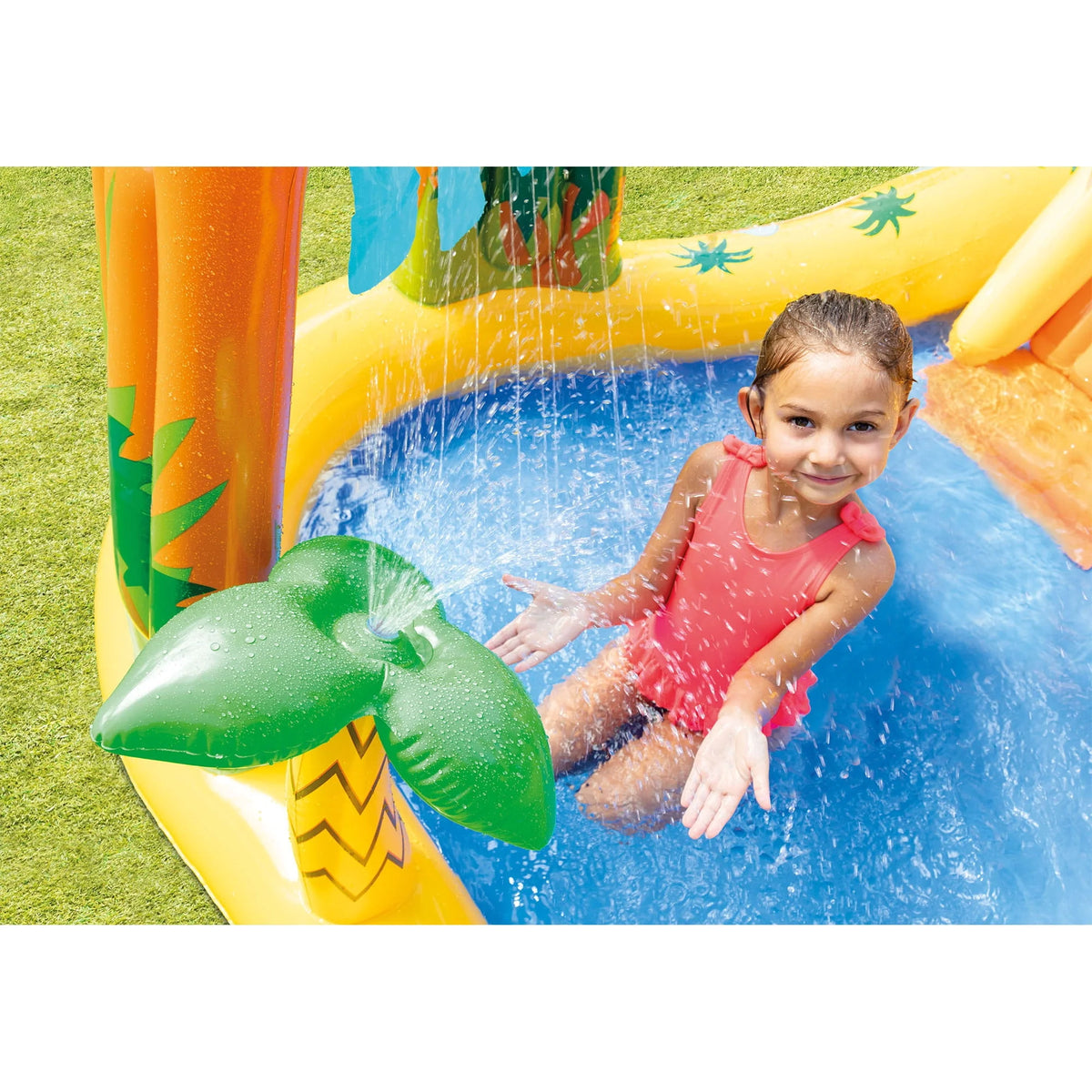 Inflatable Kids Dinosaur Play Center Water Pool with Slide M3249