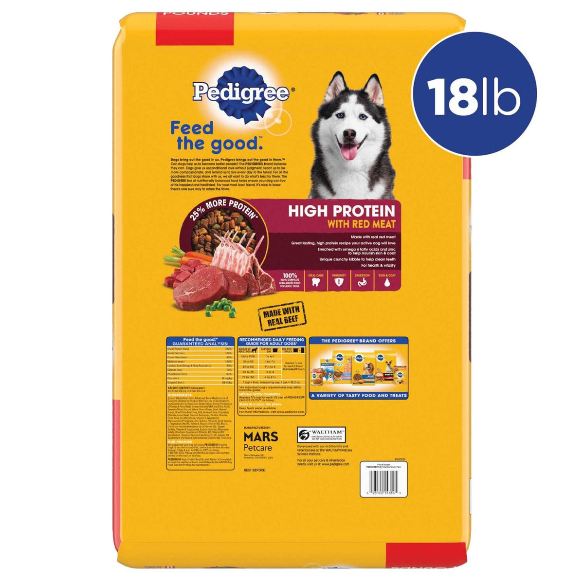High Protein Adult Dry Dog Food Beef and Lamb B467970