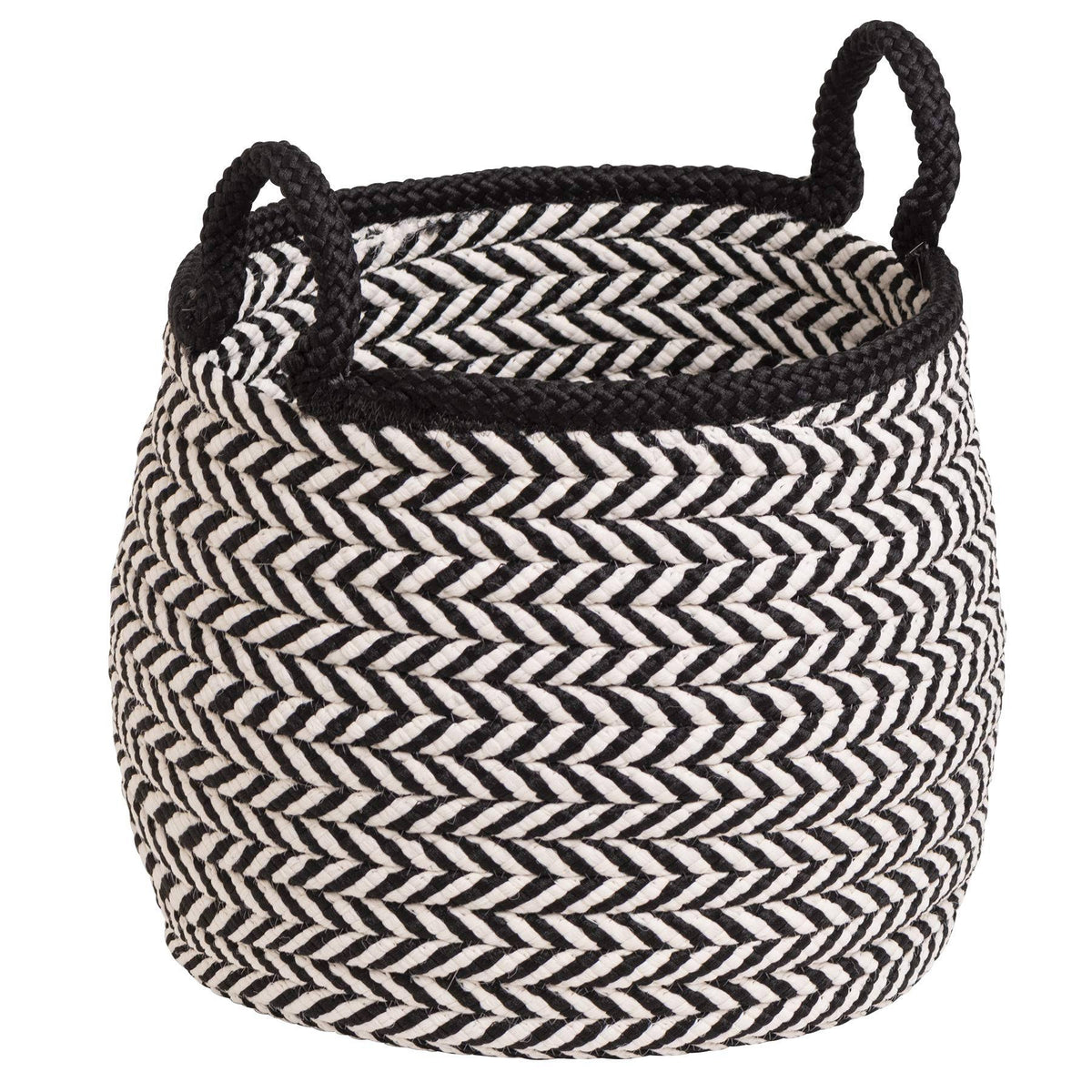 White & Black Basket V14153