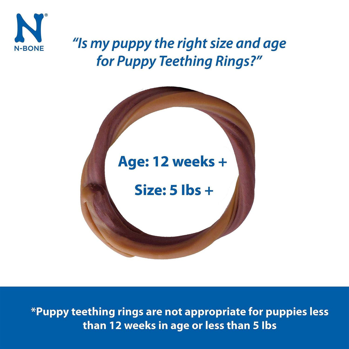Chicken Flavor Puppy Teething Ring Y426478
