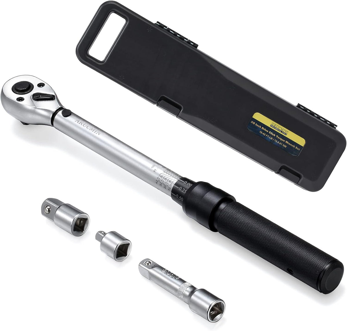 3/8-Inch Drive Click Torque Wrench Set with Storage Case G47517