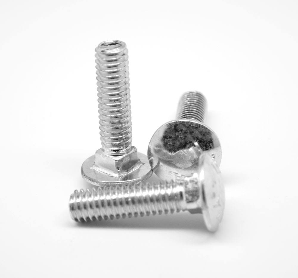 1/4 inch-20 x 4 1/2 inch Coarse Thread Carriage Bolt Zinc Plated 250 Pk B80552