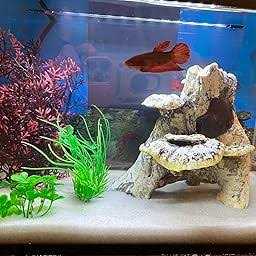 Plastic 7 Pieces Artificial Fish Tank Decor Set F556