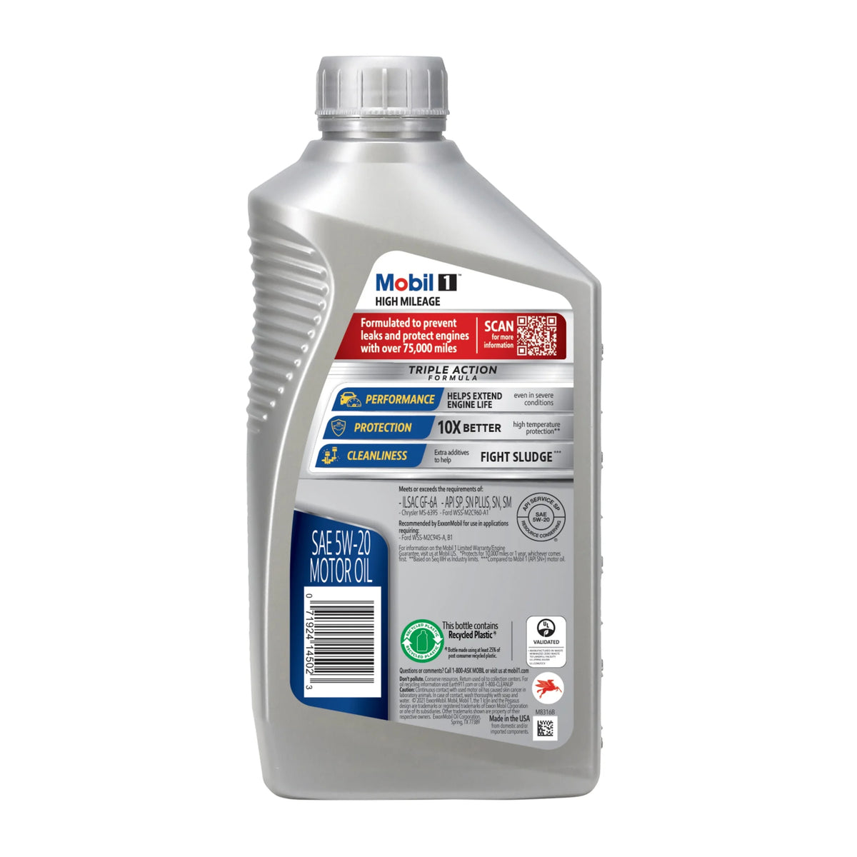 High Mileage Full Synthetic 5W-20 Motor Oil M9712