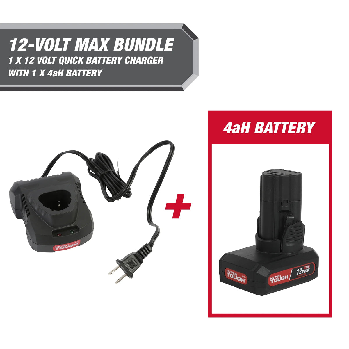 12-Volt 4 Ah Battery Plus Fast Charger K826994