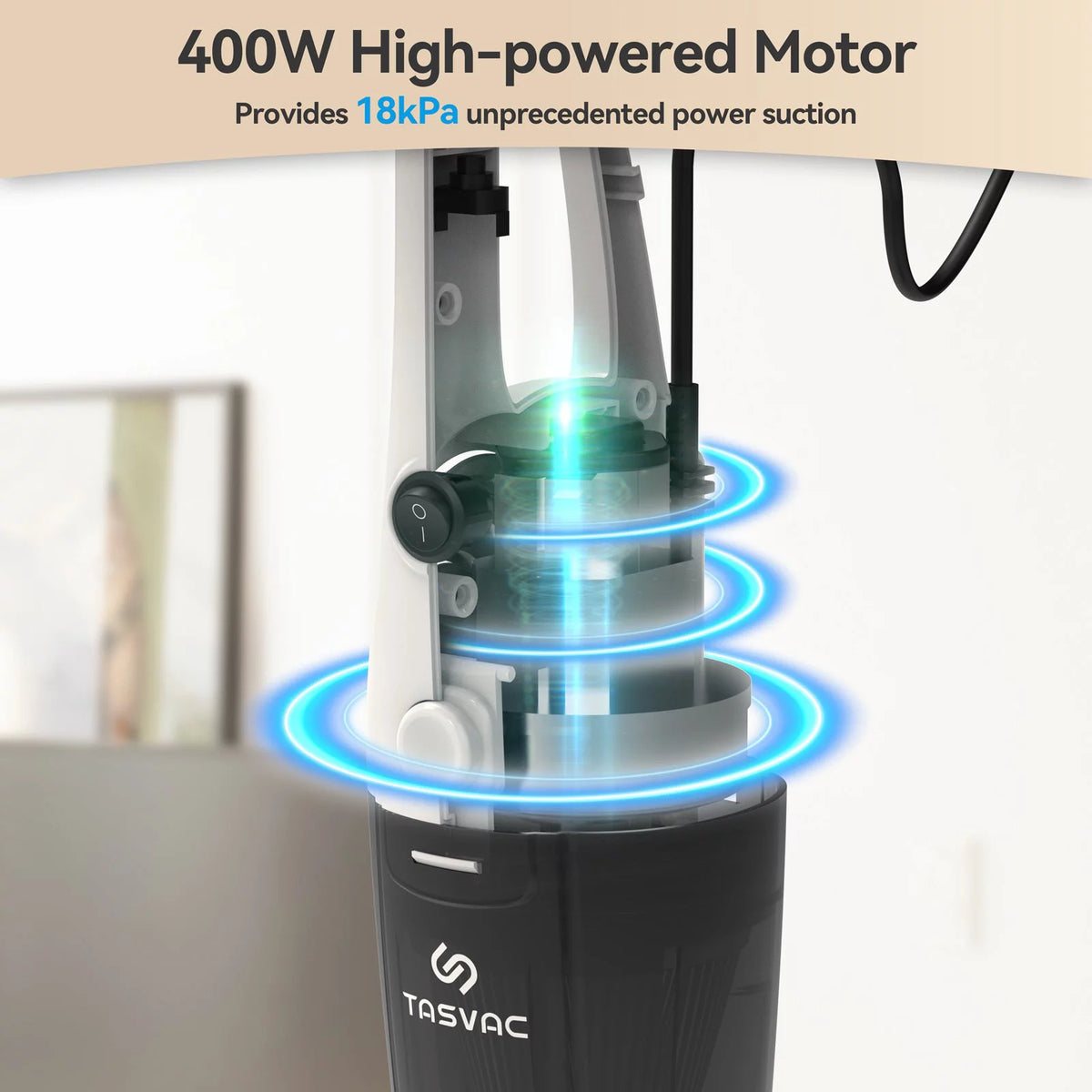 Corded Stick Vacuum Cleaner 18kPa Lightweight 3-in-1 Handheld Vacuum B5607
