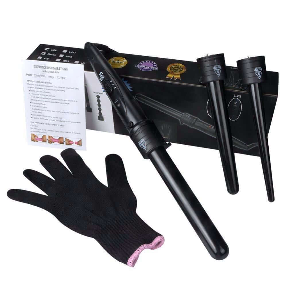 3 in 1 Interchangeable Hair Curling Iron J520