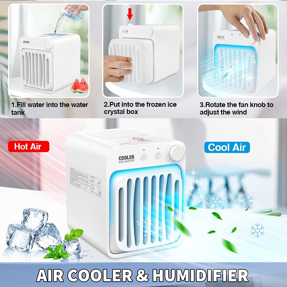 Portable USB Rechargeable Evaporative Air Cooler Fan T793