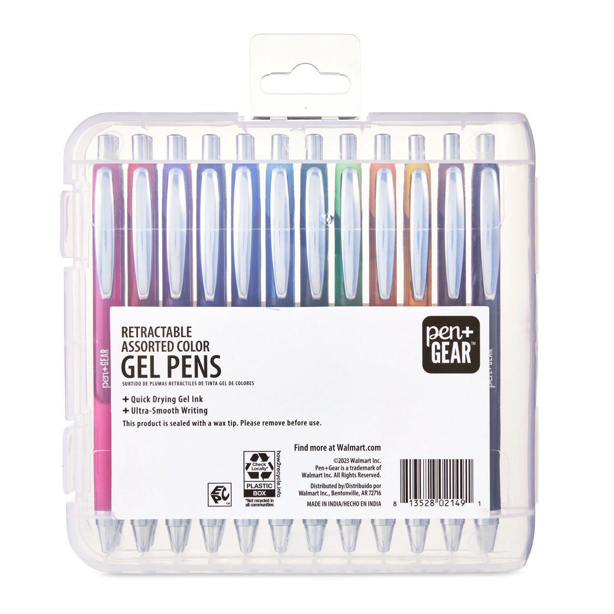 Retractable Gel Pens, Assorted Colors, 24 Count M346063