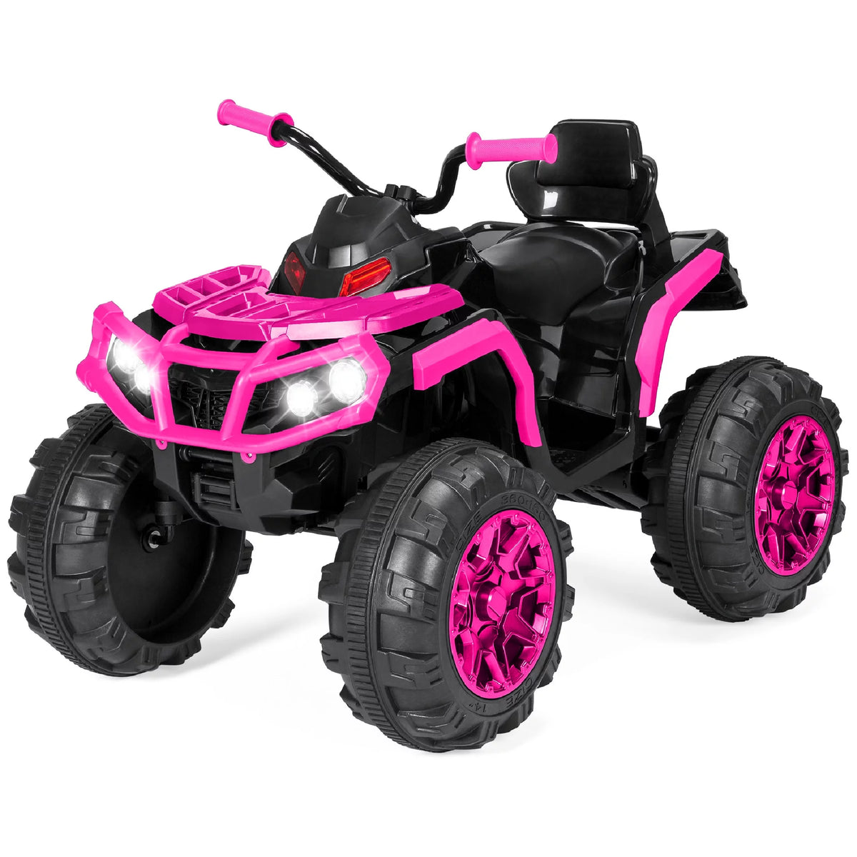 12V Kids Ride-On ATV Quad with Bluetooth, LED Lights - Black I17271