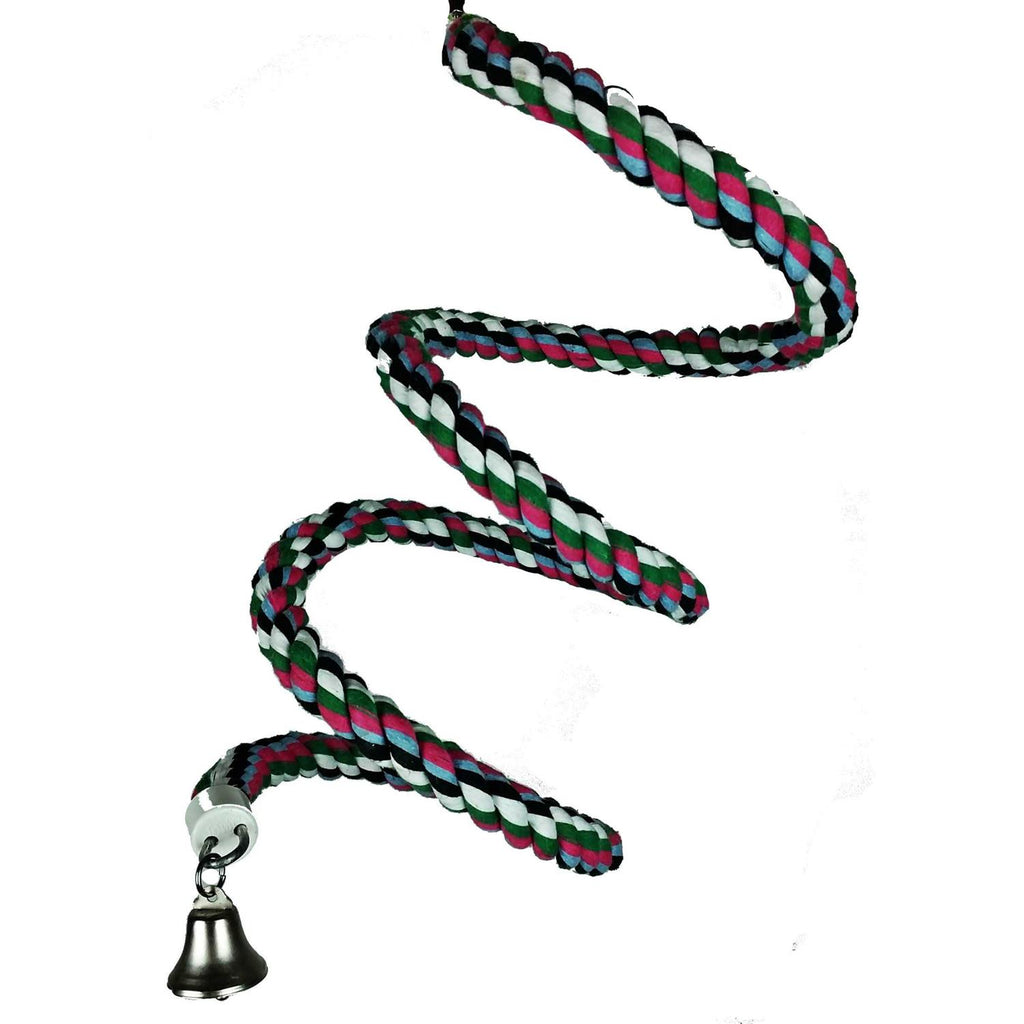 Cotton Rope Bird Toy with Bell T7301