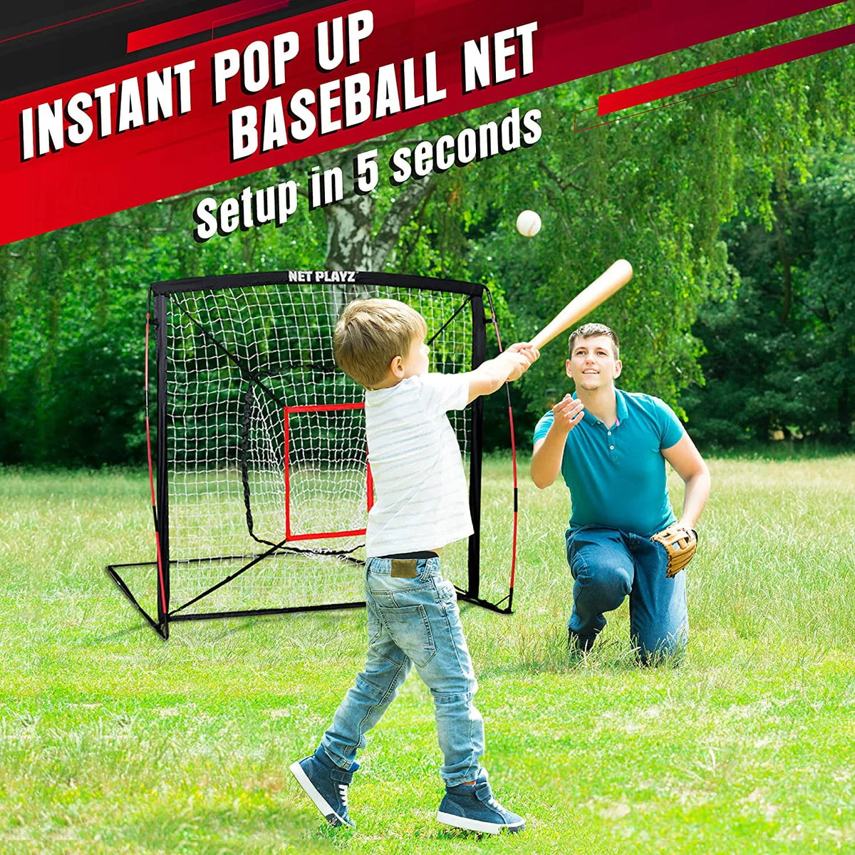5' x 5' Baseball & Softball Practice Net M101