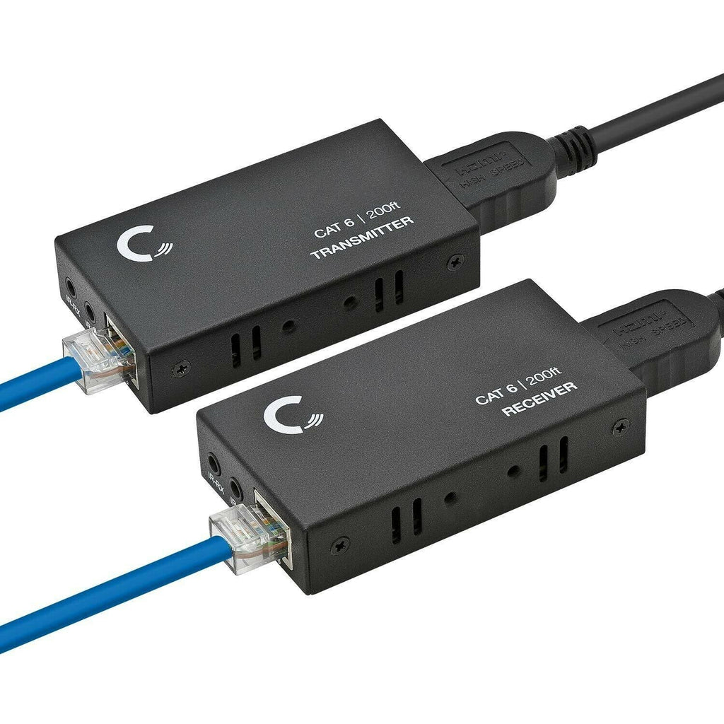HDMI Extender Over Cat5e / Cat6 / Cat7 Ethernet Cable Up to 330 Feet Z823829