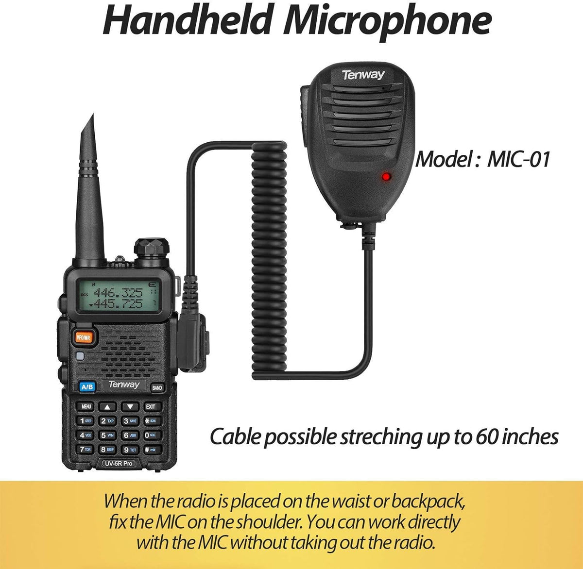 8W Dual Band Two Way Radio with Speaker Mic and Antenna 2Pack O770