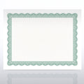 Certificate Paper Teal 100 per Pack B387