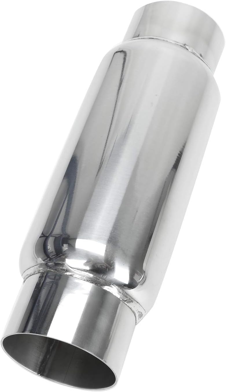 3 Inlet 3 Outlet Stainless Steel Exhaust Muffler Resonator G2436