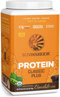 Organic Vegan Protein Powder with BCAAs and Pea Protein (Chocolate) 750 Gram Pack of 2 J3369