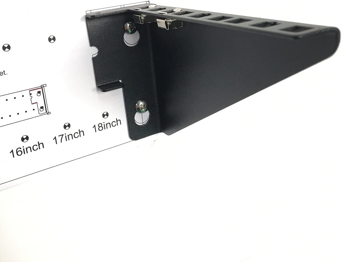 2U Foldable Cold Rolled Steel Vertical Wall Mount Rack N573890