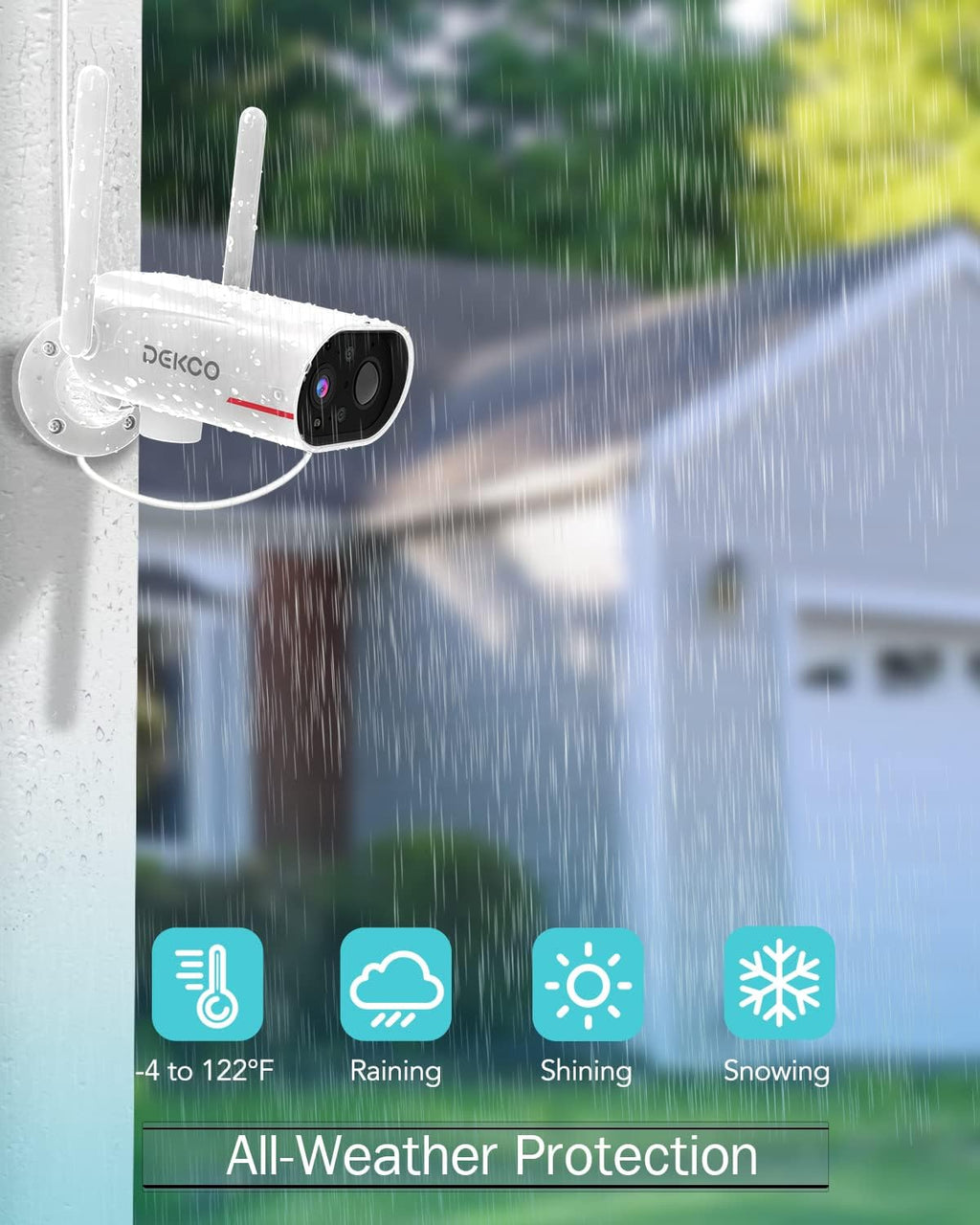 Wireless Outdoor Solar Security Camera with Night Vision V166452