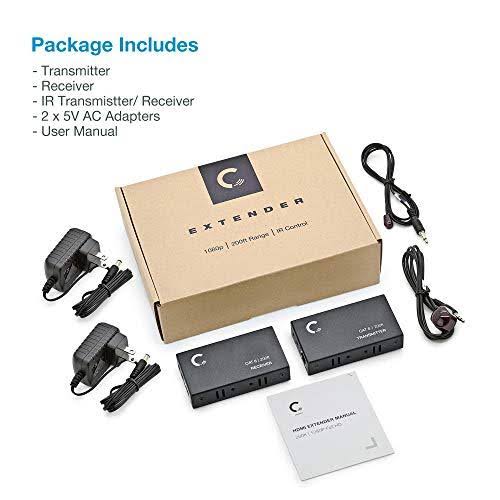 HDMI Extender Over Cat5e / Cat6 / Cat7 Ethernet Cable Up to 330 Feet Z823829