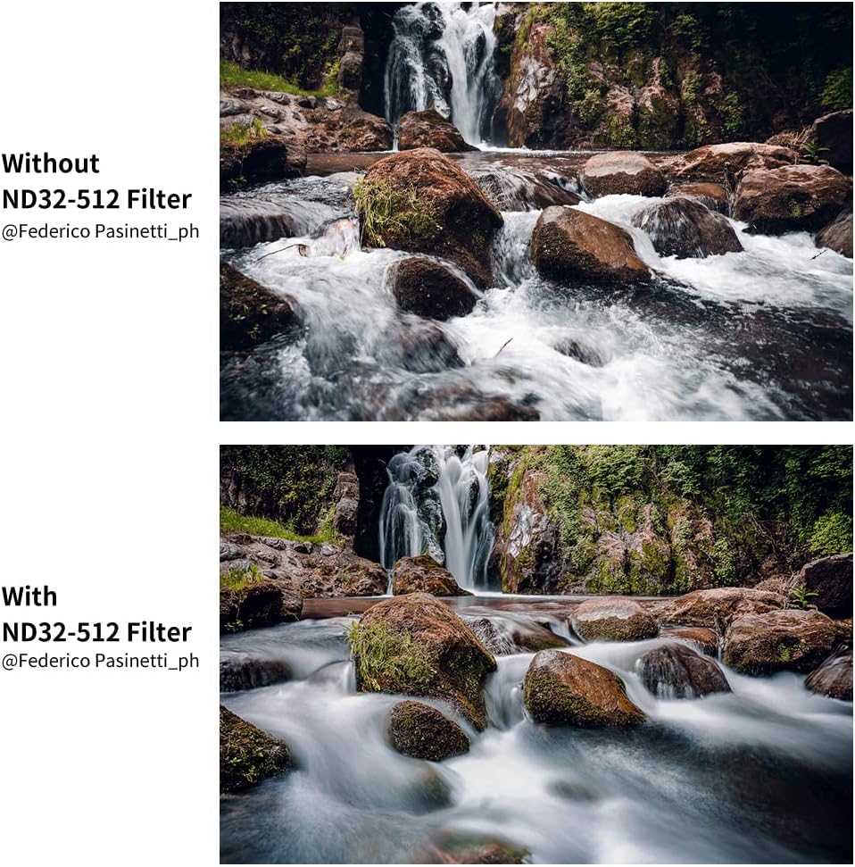 55mm Variable ND Filter ND32-ND512 5-9 Stops Neutral Density Lens Filter Y66844