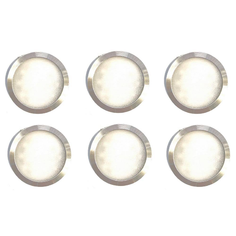 LED Under Cabinet Puck Light Kit 6-Pack W3194