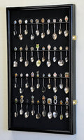 Oak Wall Mount Spoon Display Case Cabinet S294553